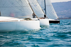 sailboats racing against the wind