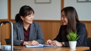 メンターとしてメンティーに関わる女性