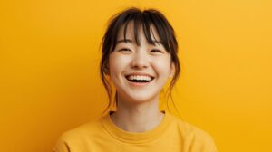 次分を知ることが出来て喜んでいる女性