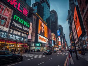 競合の大手チェーン店が進出してくる様子