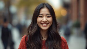 変化することを受け入れている女性