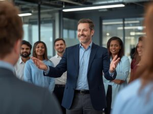熱いビジョンを語る社長