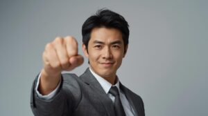 自己肯定感の高い男性の図