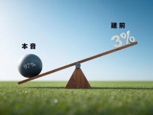 本音と建前があるが本音の通りに現実化する