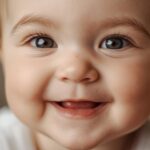 天真爛漫の笑顔の赤ちゃん