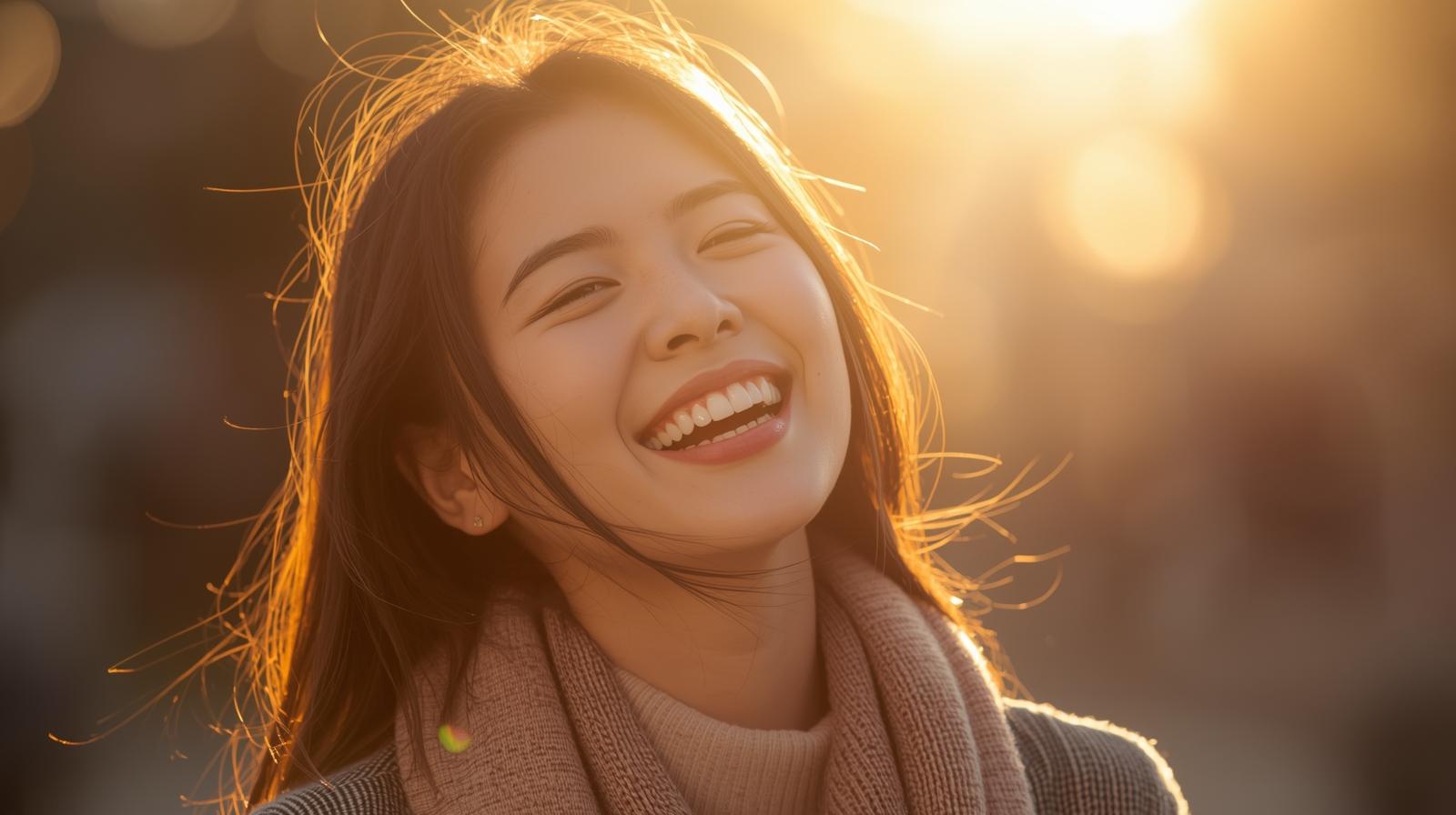 気づいた瞬間に現実は変わりはじめる。それに気づいた女性の図