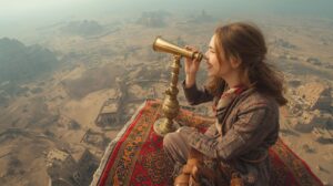 二次元から三次元的視点に転換する